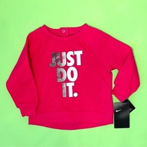 Nike Pink Just Do It Girls Sweater